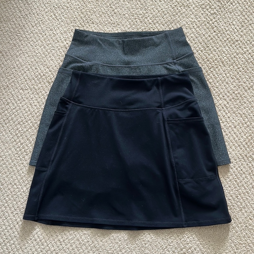 Bundle of 2 Sketcher black and gray skorts